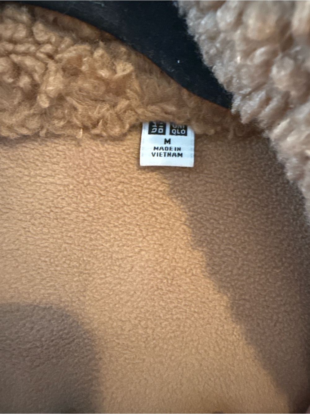 Uniqlo Camel Teddy Faux-Shearling Coat - Picture 3 of 4